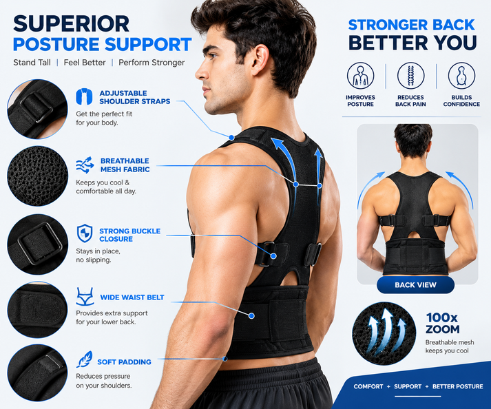 Posture Corrector Belt Unisex – Buy Basket